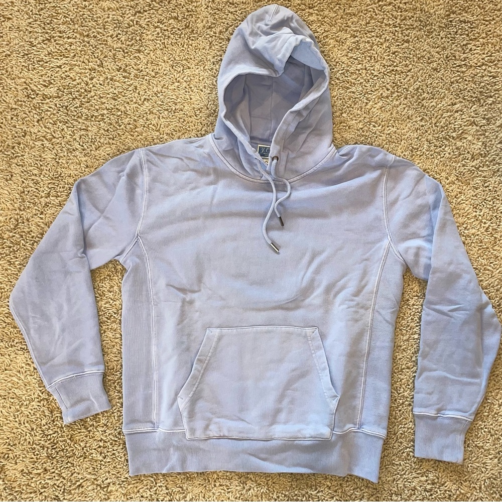J Crew Garment-Dyed French Terry Hoodie Purple Size Small Medium